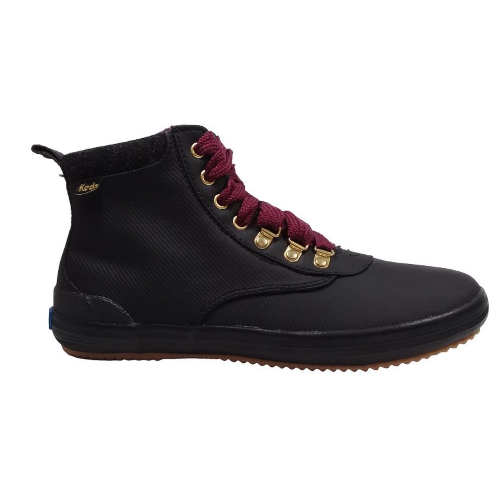 Keds Women's Water-Resistant Canvas Scout II Black Boots Size 7.5W - Picture 1 of 13